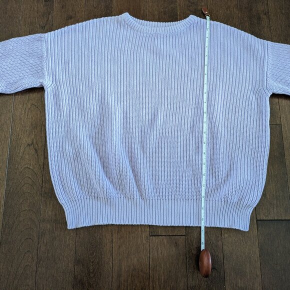 Los Angeles Apparel Fisherman Sweater in Lavender - Picture 5 of 15